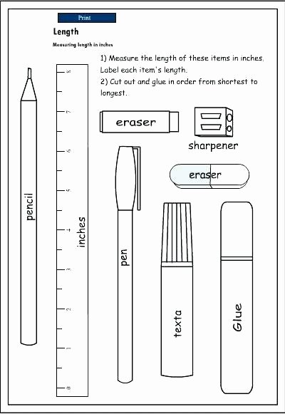 Measuring Inches Worksheet Interactive Math Worksheets