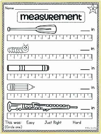 Measuring Inches Worksheets Free Measurement Worksheets