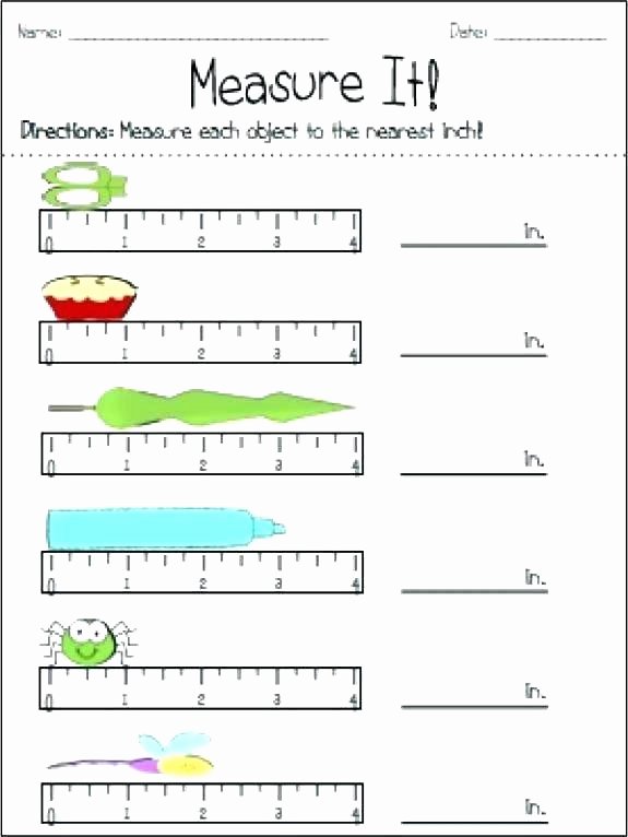 Measuring Inches Worksheets Measuring In Inches Worksheets Grade area Perimeter Measure and