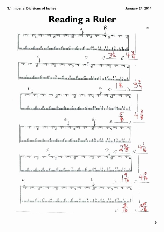 reading a ruler worksheet best images on measurement measuring inches with worksheets inch