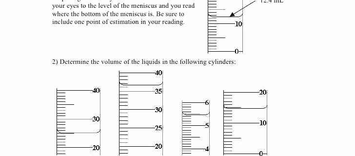 Measuring Liquid Volume Worksheet Answers Unique Graduated Cylinder Worksheets – Eastcooperspeakeasy
