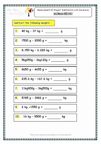 Measuring Worksheets for 2nd Grade Grade Math Measurement Worksheets Units Second Customary