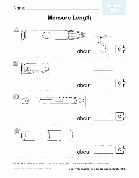 Measuring Worksheets for 3rd Grade Measurement Worksheets Grade 1 Awesome for First that are