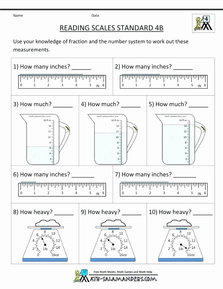 Measuring Worksheets Inches Science Measurement Worksheets – Trungcollection