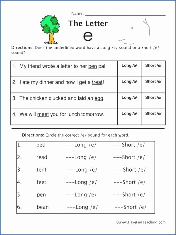 Medial sounds Worksheets First Grade sounds Worksheets for Grade 1