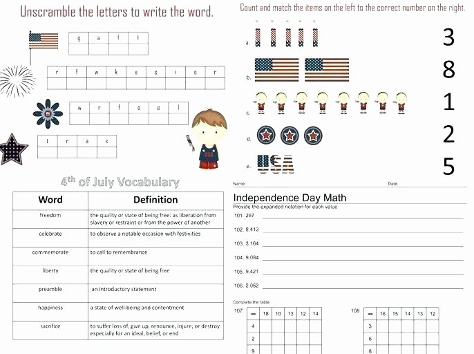 Memorial Day Worksheets First Grade Memorial Day Math Worksheets