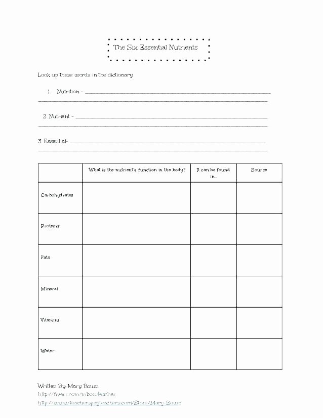 Middle School Health Worksheets Free Health Worksheets for Middle School