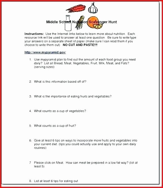 Middle School Health Worksheets Health Worksheets Mental for Middle School