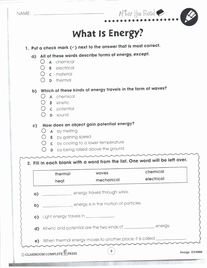Middle sound Worksheet Energy Worksheets for 2nd Grade Second Grade Science