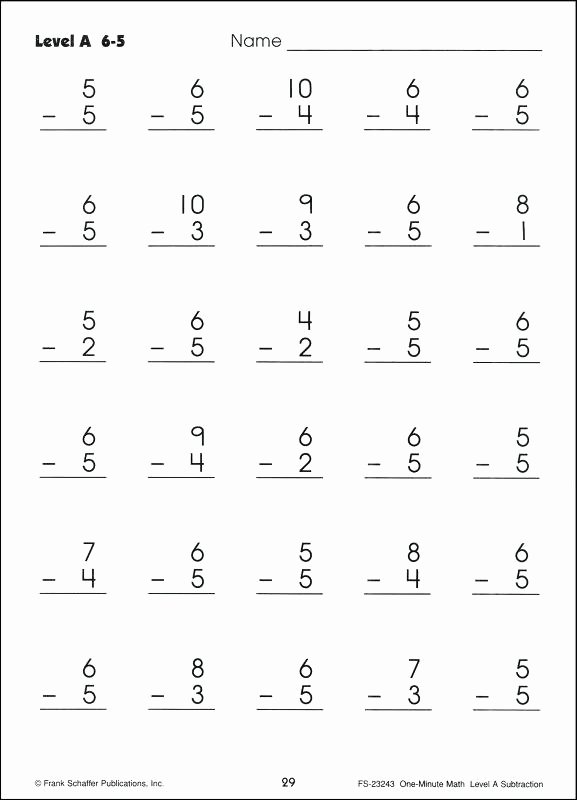 Minute Math Subtraction Elegant Math Minute Worksheets Redwoodsmedia