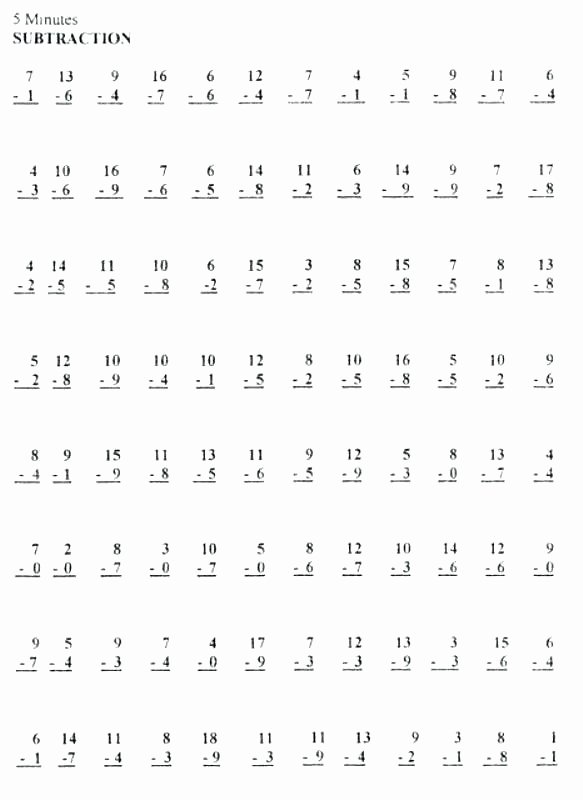 Minute Math Worksheets 1st Grade Mad Math Minute Worksheets – butterbeebetty