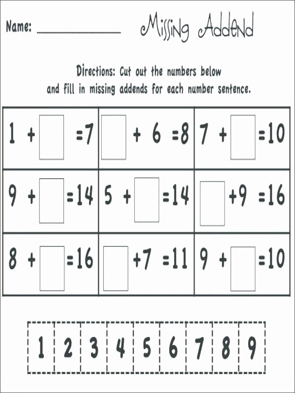 missing addend worksheets first grade three number addition free for 2nd second g