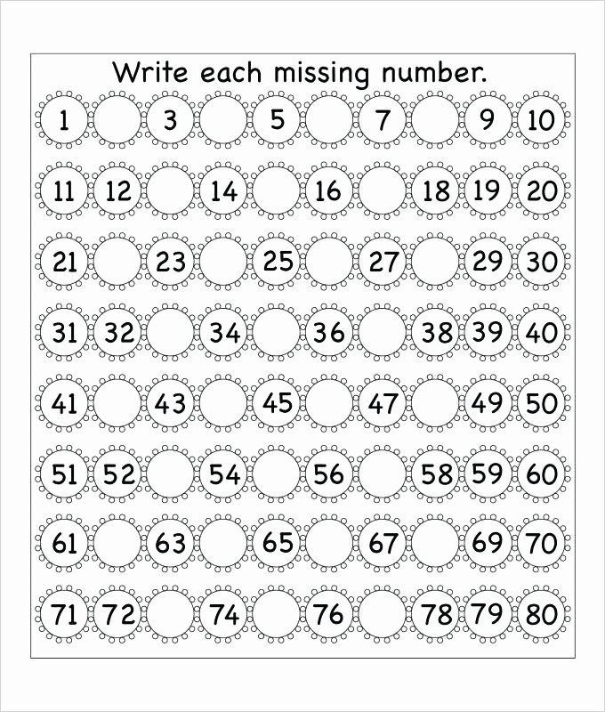 Missing Alphabet Letters Worksheet Sample Missing Numbers Worksheet Templates Free Premium Free