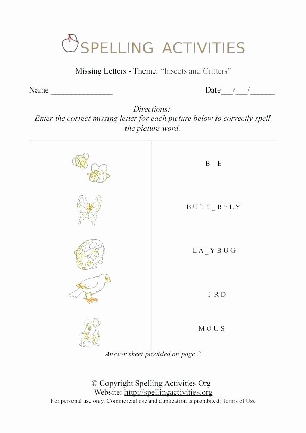 Missing Letter Worksheets for Kindergarten Alphabet Letters Worksheets Kindergarten Fill In Missing