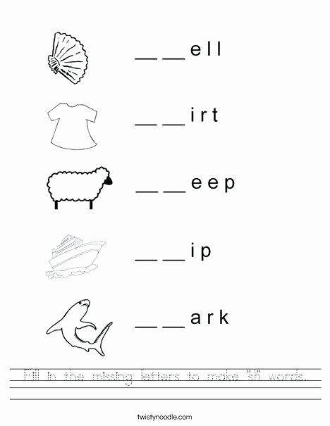 Missing Letters Worksheets Pdf Beginning sounds Worksheet Ch Sh Have Fun Teaching