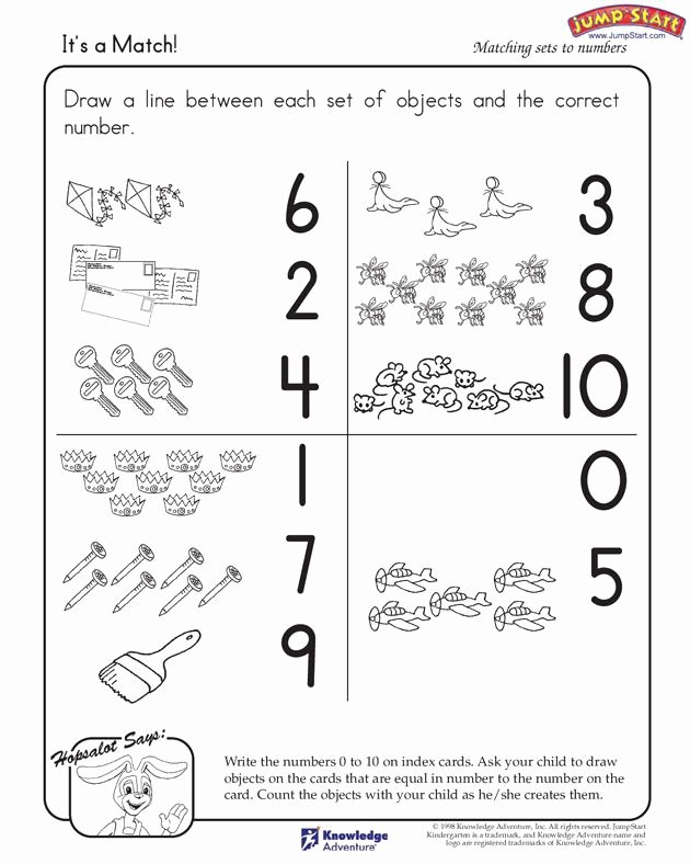 Missing Number Worksheet Kindergarten It S A Match Printable Math Worksheet Kindergarten