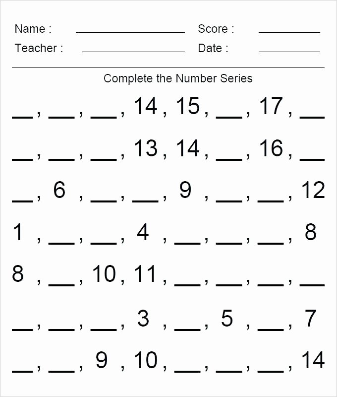 Missing Number Worksheet Kindergarten Math Missing Number Worksheets – atrevetehoy