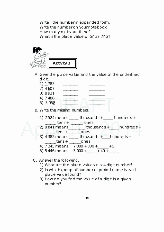 Missing Number Worksheets 2nd Grade Beautiful 2nd Grade Math Expanded form Worksheets