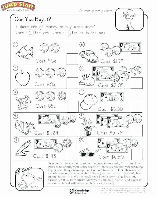 Money Worksheets for Second Grade 2nd Grade Math Money Worksheets