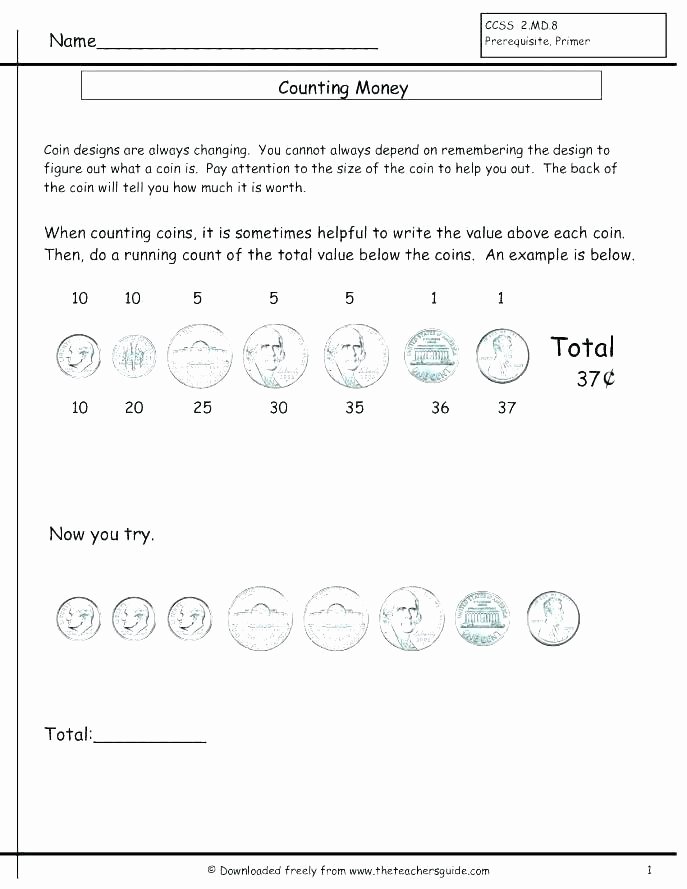Money Worksheets for Second Grade Adding and Subtracting Money Worksheets Free Indian for