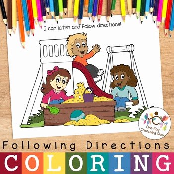 Multi Step Directions Worksheets Luxury Following Directions Coloring Worksheets &amp; Teaching