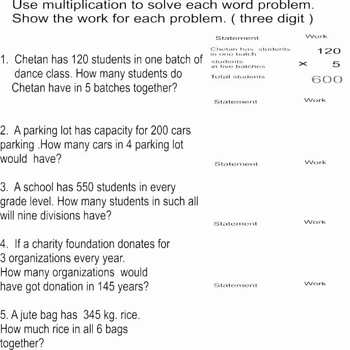 Multiple Step Word Problem Worksheets Printable Word Problems for 4th Grade – Trubs