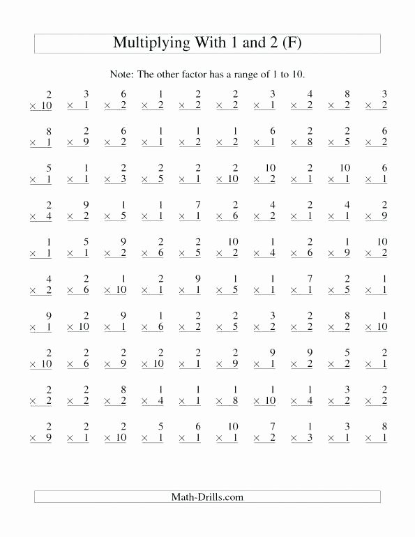 Multiplication Facts Worksheet Generator the Math Work Sheet Site – Electsylviahammond