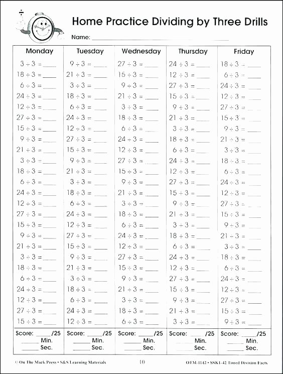 Multiplication Mad Minute Pdf One Minute Math Test – todosobrelacorte
