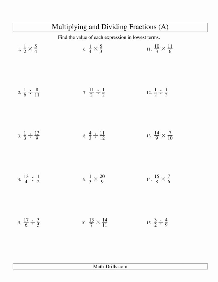 Multiplying and Dividing Fractions Kuta Worksheet Ideas Remarkable Multiplication and Division