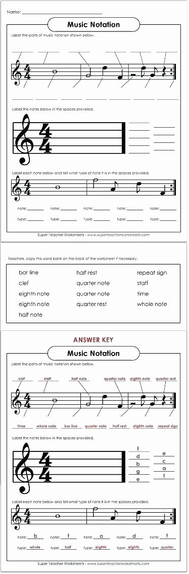 Music Counting Worksheets Learning Music Notes Worksheets