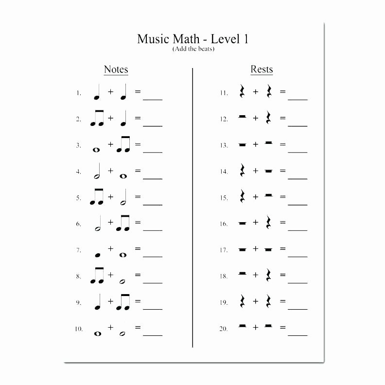 Music theory Worksheet for Kids Music theory Coloring Pages – Picsartapp
