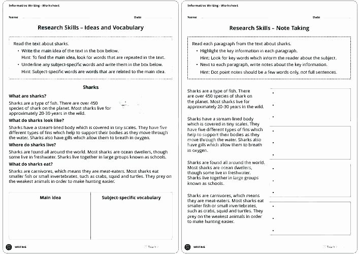 Note Taking Practice Worksheets Luxury Paragraph Writing Practice Worksheets – Trungcollection