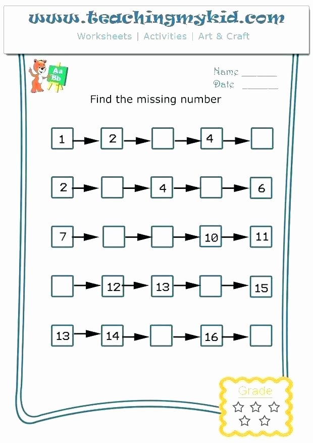 Number Grid Puzzles Worksheets Math Puzzle Games for Grade 1 – Kcctalmavale