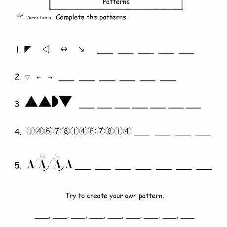 Number Pattern Worksheets 5th Grade 2nd Grade Math Patterns Worksheets