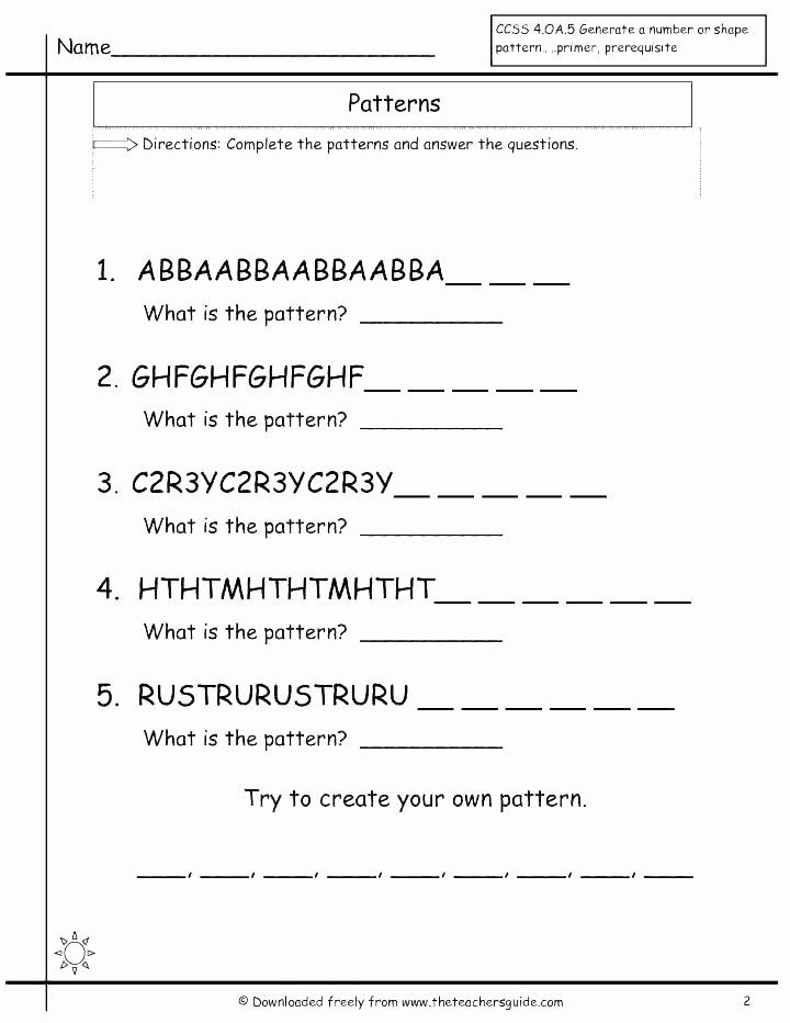 Number Pattern Worksheets 5th Grade Sequencing Worksheets Dot Patterns Math Worksheets