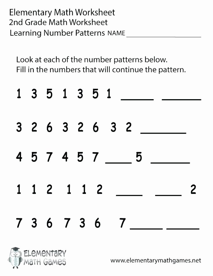 Number Pattern Worksheets 5th Grade Vce Pattern Worksheets Spelling Pattern Worksheet Spelling