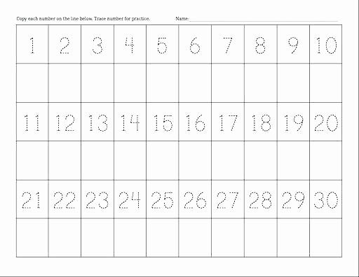 Number Tracing Worksheet 1 10 1 10 Tracing Worksheets