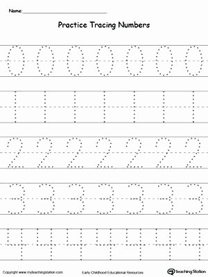 Number Tracing Worksheets for Kindergarten Writing Numbers 1 10 Worksheets 1 Number Worksheets for