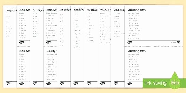 Numerical Expressions Worksheets 6th Grade Awesome Save Resource Simplifying Algebraic Expressions Worksheet