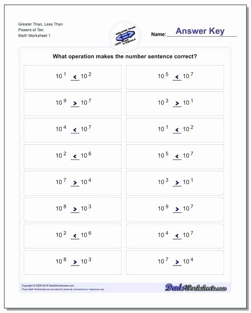 Numerical Expressions Worksheets Numerical Expression Worksheets Grade Greater Than Less Math