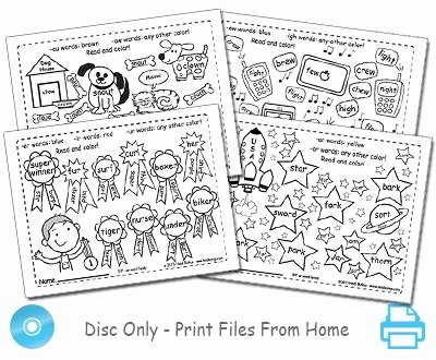 Ob Word Family Worksheets sounds Fun Phonics Vol 2 Word Family Coloring Worksheets
