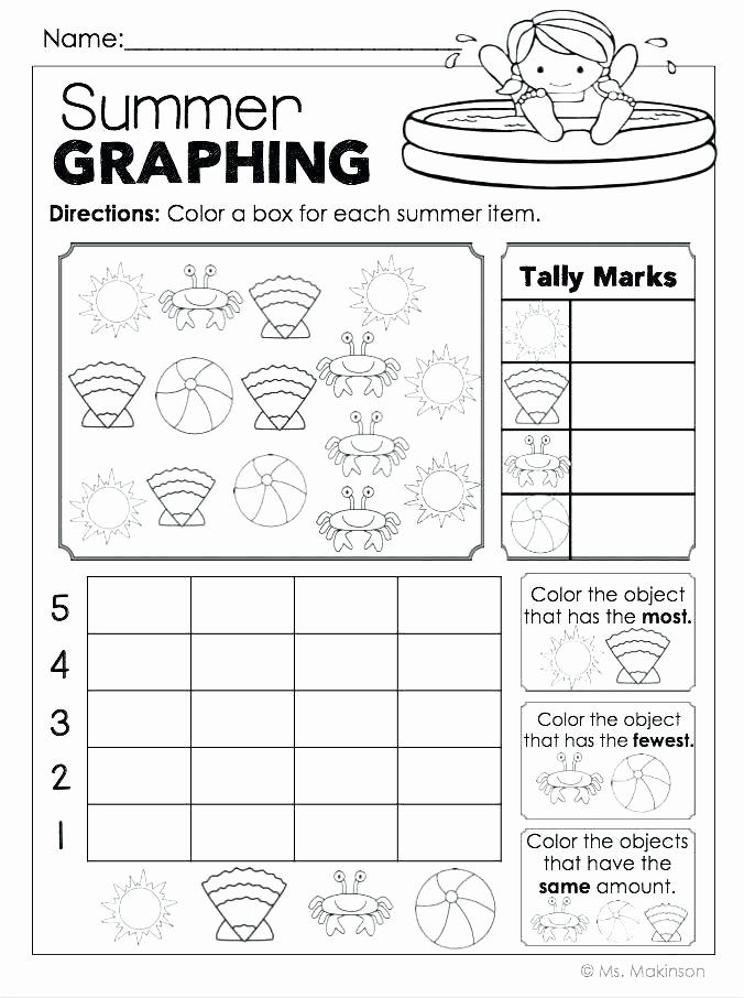Ocean Worksheets for Preschool Graphing Worksheets for Kids – butterbeebetty