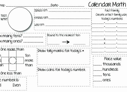 One More One Less Worksheet Kindergarten Calendar Worksheets