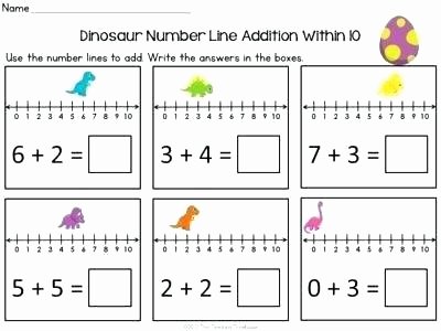 Open Number Line Worksheets Subtract Using A Number Line Math Adding and Subtracting