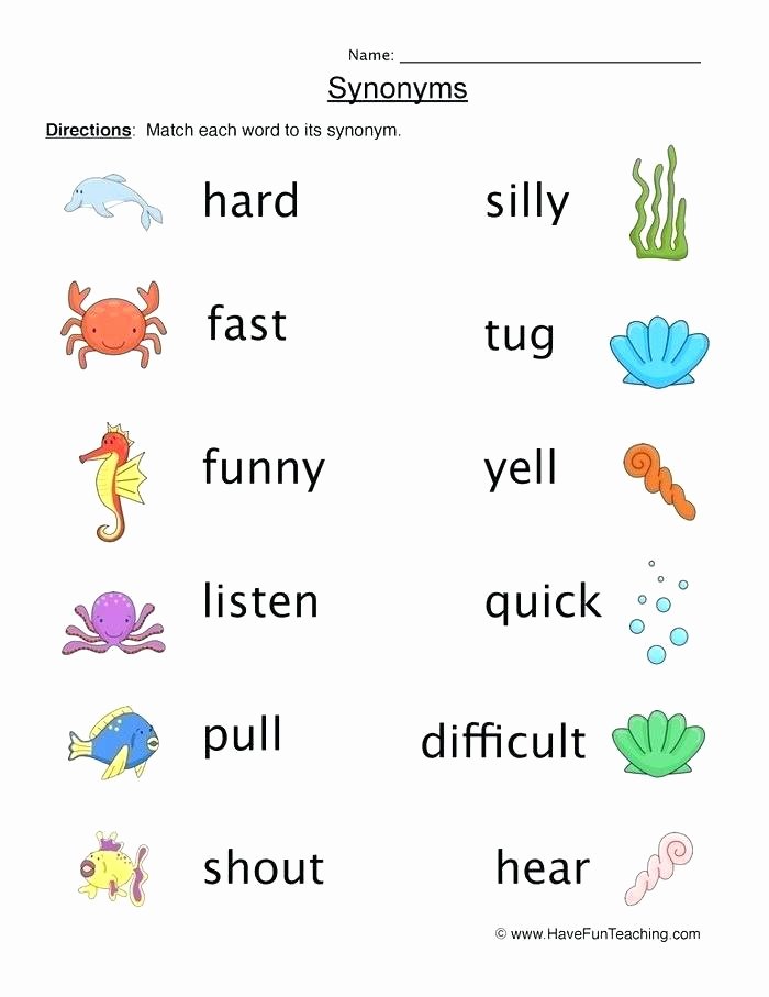 Opposites Worksheet Kindergarten Kindergarten Words Worksheets for Matching Opposites Picture