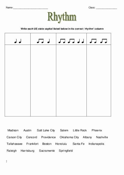 Opus Music Worksheets Answers Music theory Rhythm Worksheets Lesson Plan
