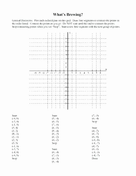 Ordered Pairs Picture Worksheets Mystery Picture Graph Worksheets Free ordered Pairs and