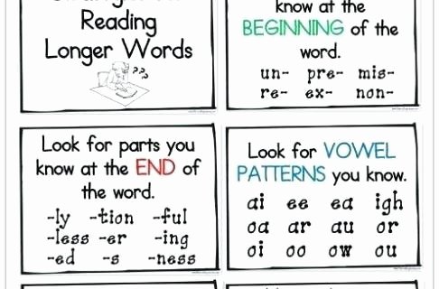 Ou Ow Worksheets Unique Syllable Worksheets for Kindergarten 1st Grade Grammar
