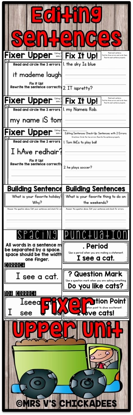 Paragraph Editing Worksheet Sentence Editing Worksheets Fresh Editing Sentences