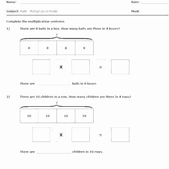 Partial Products Division Worksheets area Model Worksheets Multiplication Grade 4 Facts to No